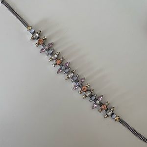 Multi colored Rhinestone choker
